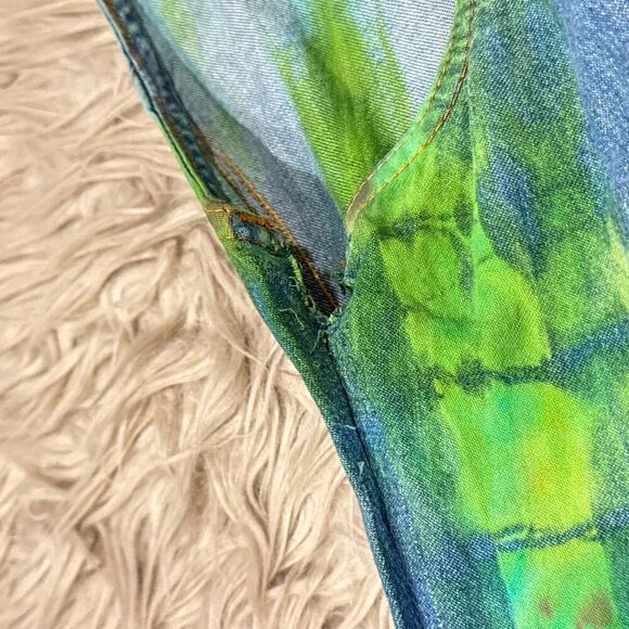 Vintage Roxy quicksilver denim tie dye dress size 7 - Picture 6 of 8